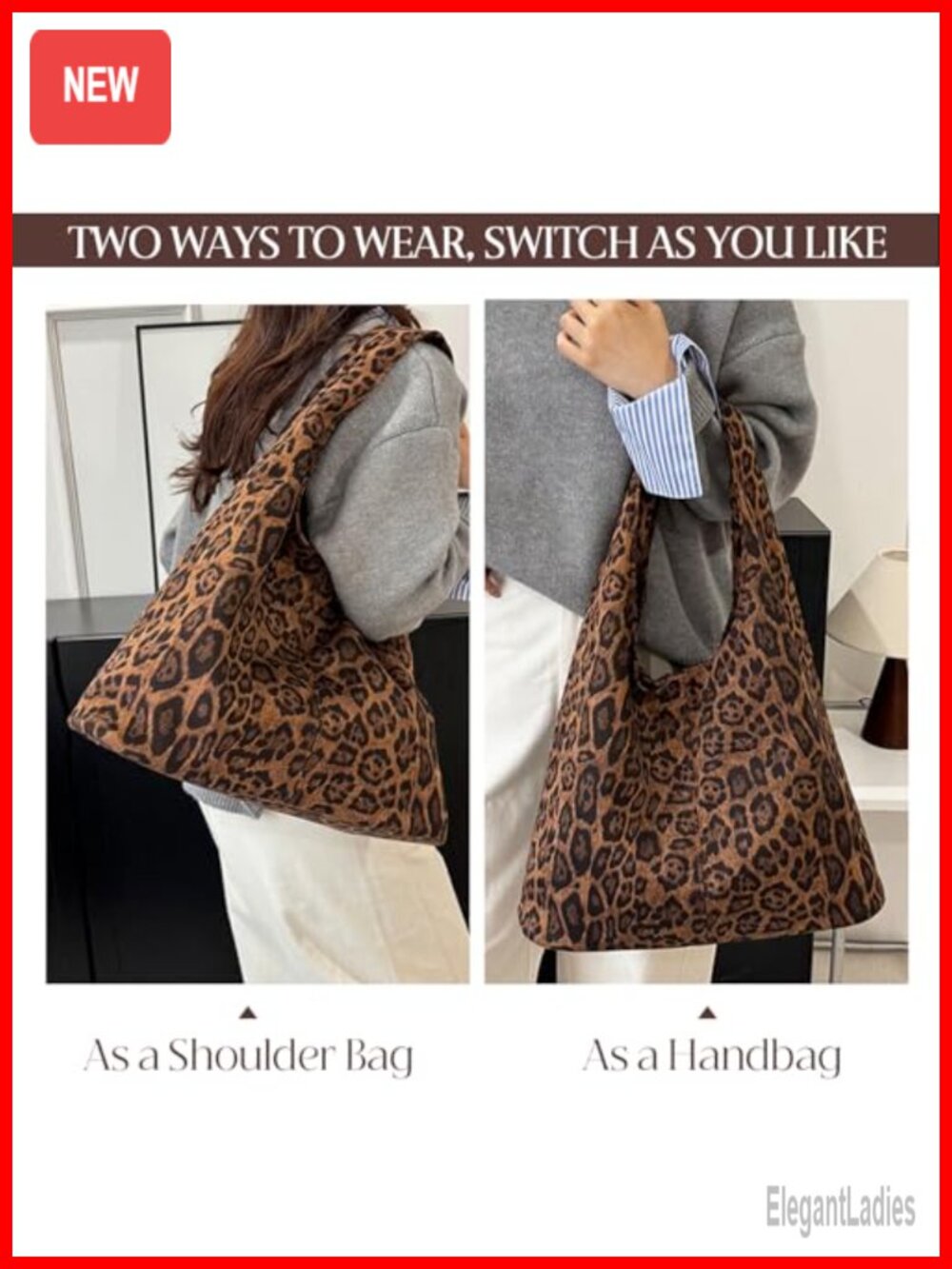Faux Suede Hobo Bag - Slouchy Crescent Shoulder Purse with Zipper Pockets for - Picture 3 of 6